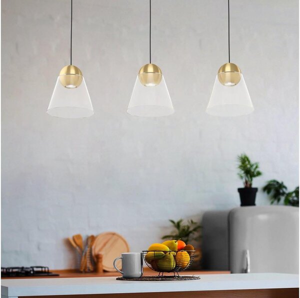 Eglo 99629 - LED Lustr na lanku CERASELLA 3xGU10/4,5W/230V