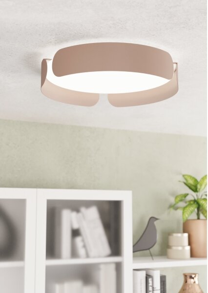 Eglo 99623 - LED Stropní svítidlo VALCASOTTO LED/20W/230V pr. 37 cm hnědá
