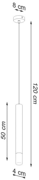 Sollux SL.0957 - Lustr na lanku VIZIER 1xG9/12W/230V bílá