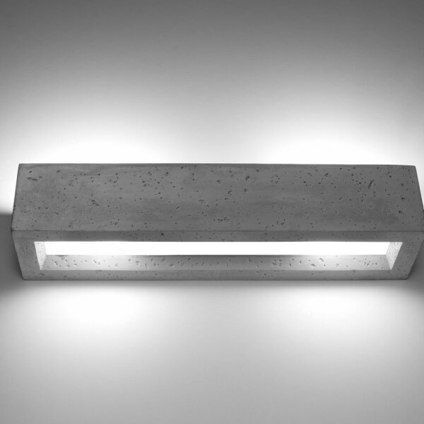Sollux SL.0993 - Nástěnné svítidlo VEGA 2xE27/60W/230V 50 cm beton