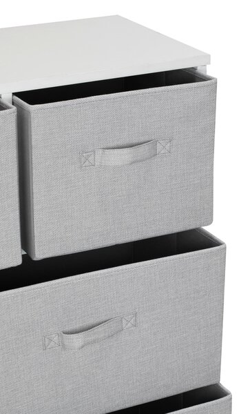 KOMODA, šedá, bílá, 96/104/30 cm PBJ - Široké komody, Online Only