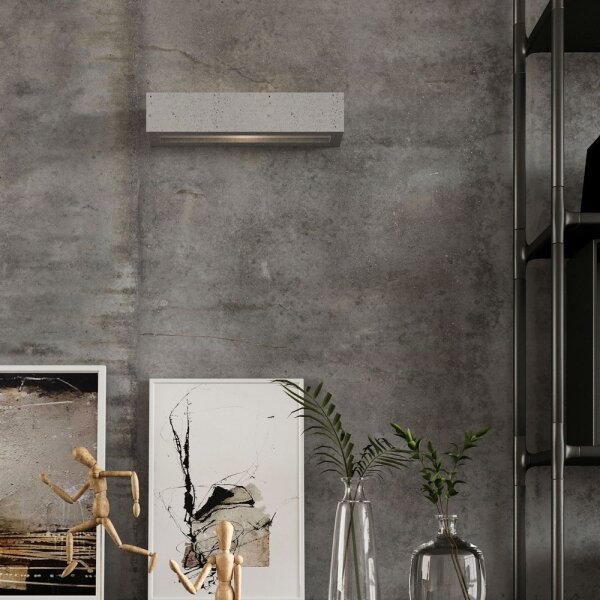 Sollux SL.0993 - Nástěnné svítidlo VEGA 2xE27/60W/230V 50 cm beton