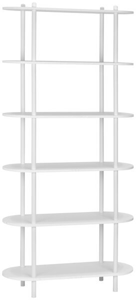 REGÁL, bílá, železo, 90/160/30 cm PBJ - Online Only regály & police, Online Only