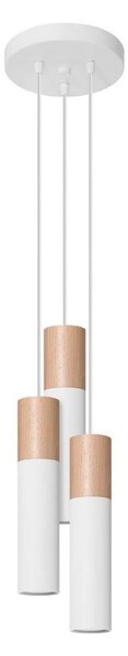 Sollux SL.1013 - Lustr na lanku PABLO 3xGU10/40W/230V bílá