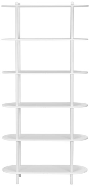 REGÁL, bílá, železo, 90/160/30 cm PBJ - Online Only regály & police, Online Only