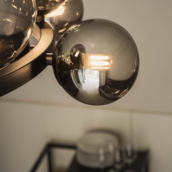 Ideal lux Perlage SP6 G9 závěsné svítidlo Jantarová