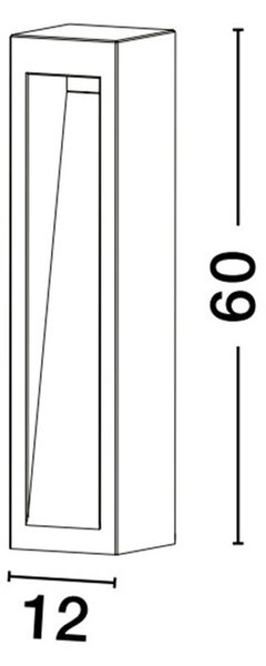 Nova Luce Barco LED sloupkové svítidlo IP65 600mm