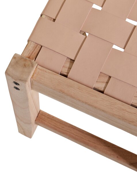SEDACÍ LAVICE, dřevo, kůže, 120/45/40 cm Livetastic - Taburety, Online Only