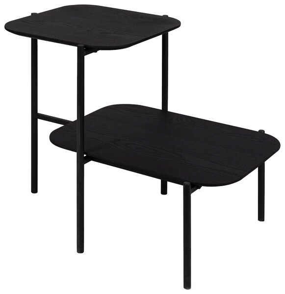 KONFERENČNÍ STOLEK, černá, dřevo, kov, kompozitní dřevo, 62,4/38,2/52 cm Lomoco - Konferenční stolky, Online Only