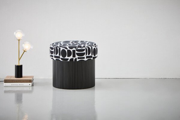 TABURET, textil, kompozitní dřevo, 50/44/50 cm MID.YOU - Online Only lavice, Online Only