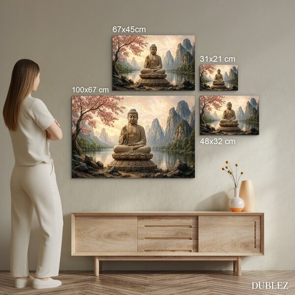 DUBLEZ | Barevný obraz na zeď - Buddha | UV tisk, Premium