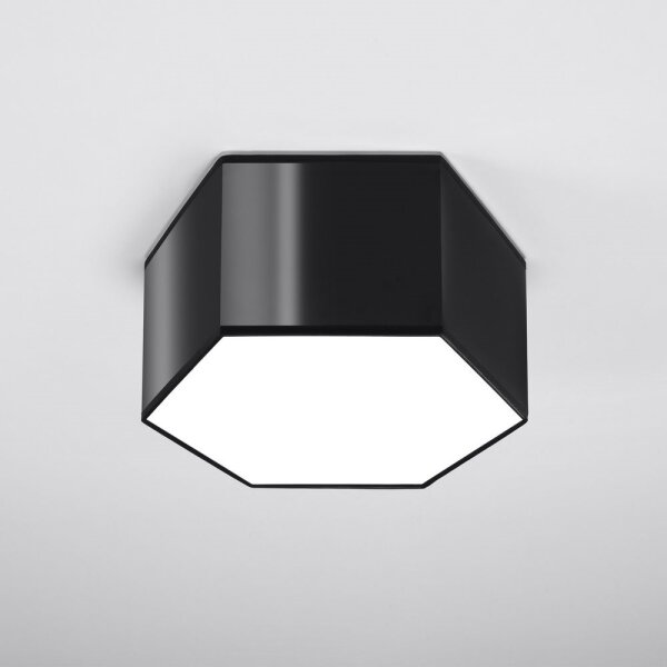 Sollux SL.1061 - Stropní svítidlo SUNDE 2xE27/60W/230V 15,5 cm černá