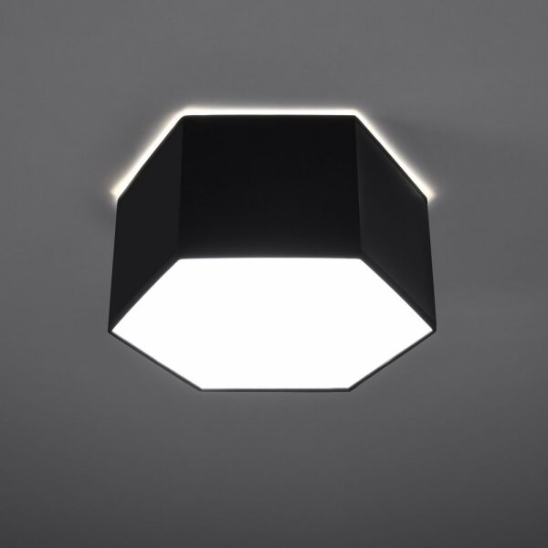 Sollux SL.1061 - Stropní svítidlo SUNDE 2xE27/60W/230V 15,5 cm černá