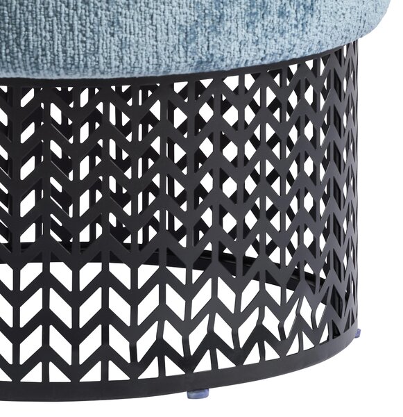 TABURET, kov, textil, kompozitní dřevo, 40/44/40 cm MID.YOU - Online Only lavice, Online Only