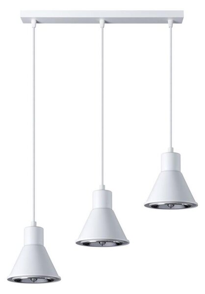 Sollux SL.0988 - Lustr na lanku TAZILA 3xES111/60W/230V bílá