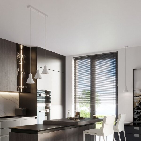 Sollux SL.0988 - Lustr na lanku TAZILA 3xES111/60W/230V bílá
