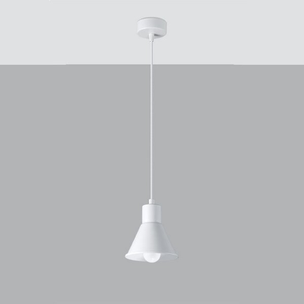 Sollux SL.0983 - Lustr na lanku TALEJA 1xE27/60W/230V bílá