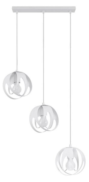 Sollux SL.1085 - Lustr na lanku TULOS 3xE27/60W/230V bílá