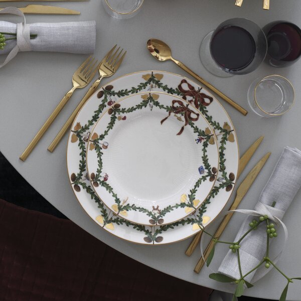 Porcelánový talíř Star Fluted Christmas 27 cm