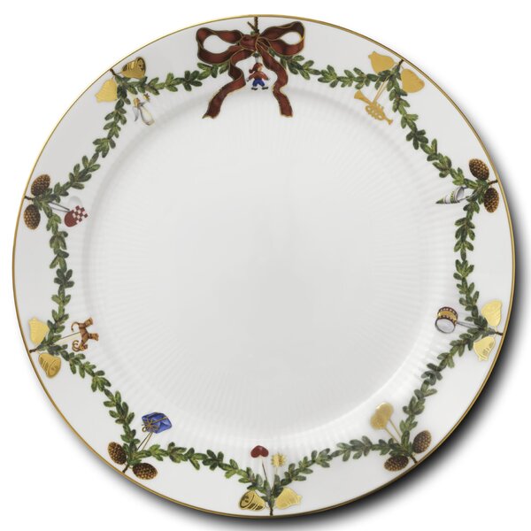 Porcelánový talíř Star Fluted Christmas 27 cm