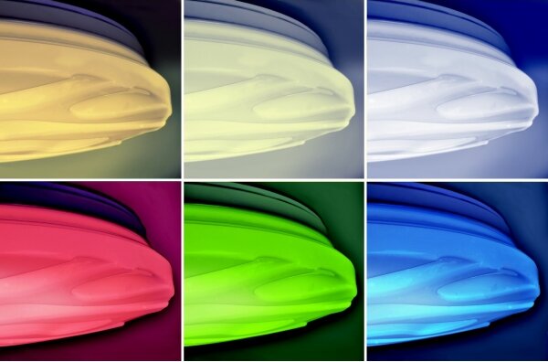 Solight WO792 - LED RGB Stmívatelné svítidlo WAVE LED/30W/230V Wi-Fi Tuya + DO