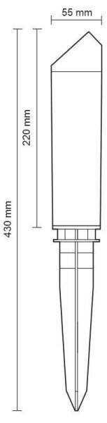 LED Venkovní lampa LED/3W/230V 2800K IP65