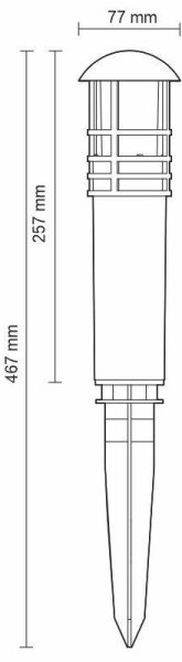 LED Venkovní lampa LED/3W/230V 4000K IP65