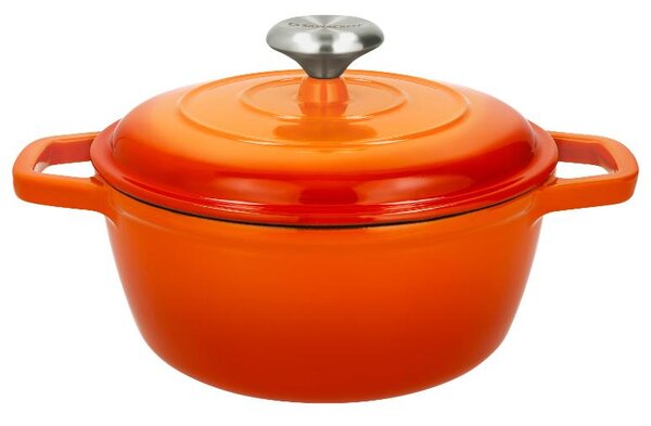 Silvercrest® Litinový hrnec Premium, Ø 21 cm (oranžová) (100410308005)