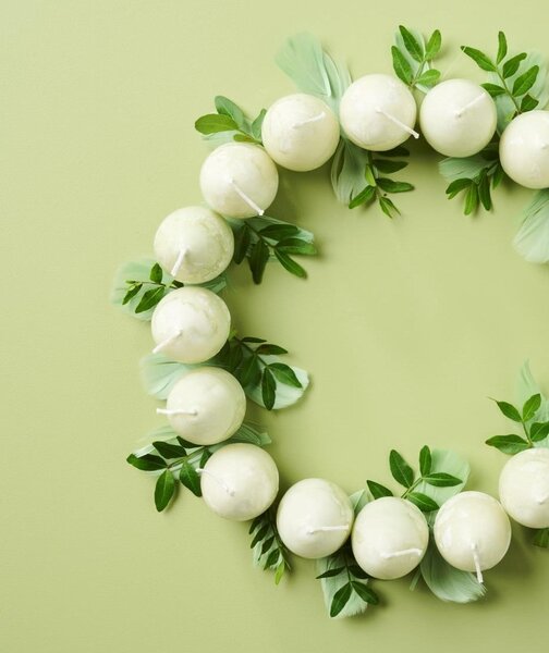 Svíčka Egg Green Tea