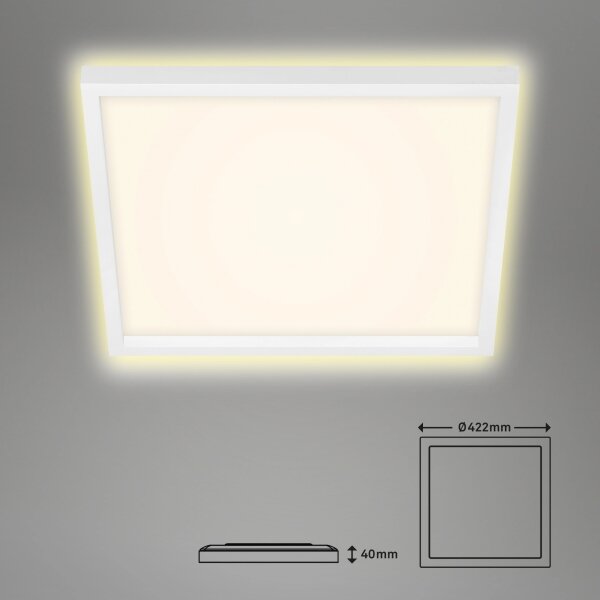 Briloner 7364-016 - LED Stropní svítidlo CADRE LED/22W/230V 42,2x42,2 cm bílá
