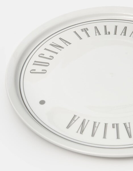 Sinsay - Keramický talíř s nápisem Cucina Italiana - vícebarevná