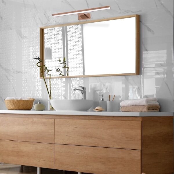LED Koupelnové osvětlení zrcadla SHINE LED/13,8W/230V 60 cm IP44 rose gold