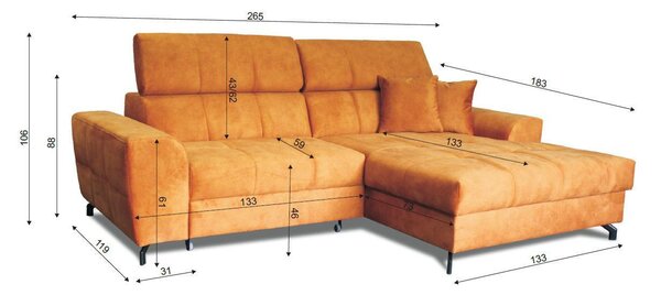 ROHOVÁ SEDAČKA, textil, světle šedá Carryhome - Sedací soupravy, Online Only