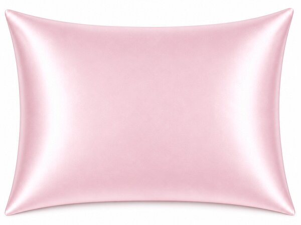Hedvábný povlak na polštář 40x60cm světle růžový: 40x60cm