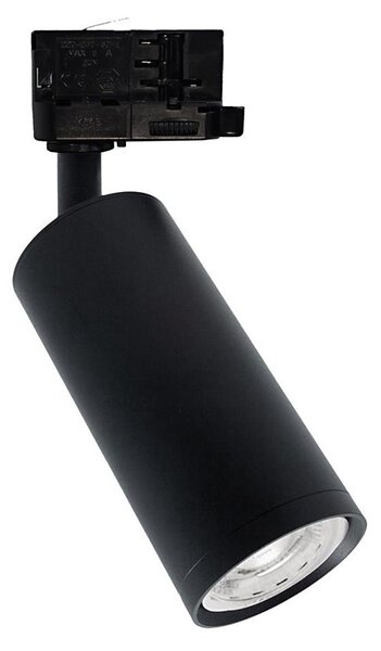 Bodové svítidlo do lištového systému MICA 1xGU10/25W/230V 3-fázové černá
