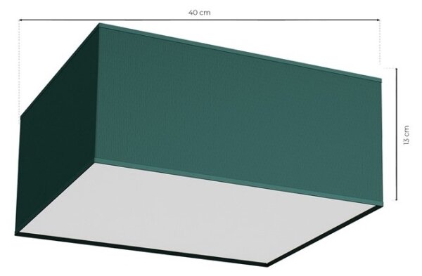 Stropní svítidlo VERDE 2xE27/60W/230V 40x40 cm zelená
