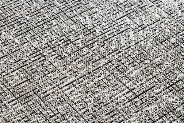 Balta Kulatý koberec Sisal FLOORLUX 20401 stříbrný / černý Rozměr: průměr 160 cm