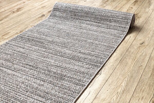 Balta Běhoun Sisal FLOORLUX 20389 stříbrný / černý Šíře: 100 cm