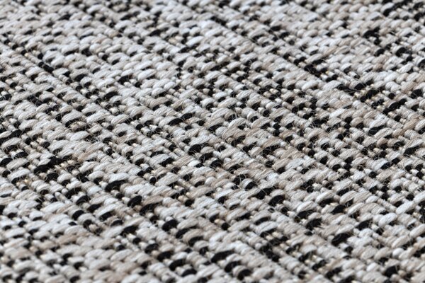 Balta Běhoun Sisal FLOORLUX 20389 stříbrný / černý Šíře: 100 cm