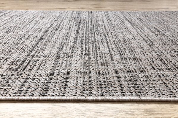 Balta Běhoun Sisal FLOORLUX 20389 stříbrný / černý Šíře: 100 cm