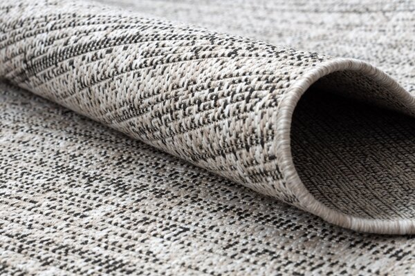 Balta Běhoun Sisal FLOORLUX 20389 stříbrný / černý Šíře: 100 cm