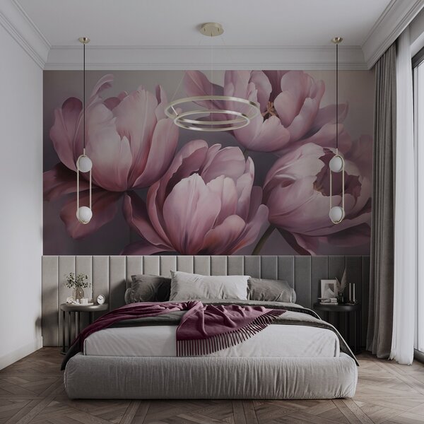 Fototapety Abstraktní malba napodobující tulipány, Fototapety květiny, w05593 : uwalls.cz
