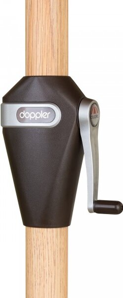 Doppler ALU WOOD zahradní slunečník 350 cm hnědá