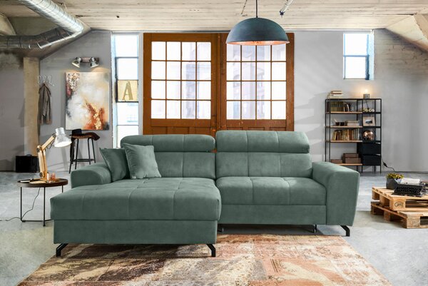 ROHOVÁ SEDAČKA, textil, mátově zelená Carryhome - Sedací soupravy, Online Only