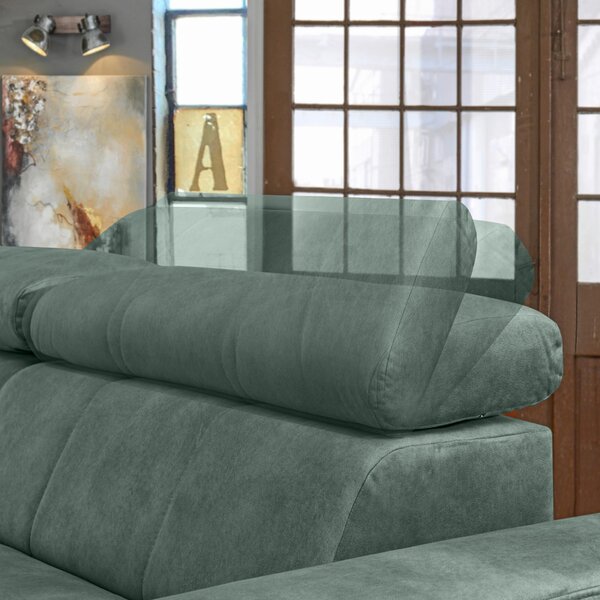 ROHOVÁ SEDAČKA, textil, mátově zelená Carryhome - Sedací soupravy, Online Only