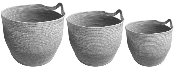 Tutumi Přírodní koš BOHO - sada 3 ks HOM-02808