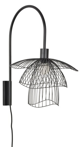 Nástěnná Svítidla Forestier, Papillon, Černá, Obývací pokoj, Kov, Design