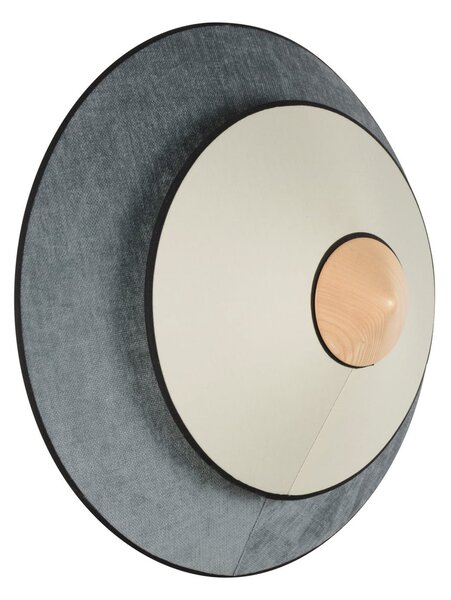 Nástěnná Svítidla Forestier, Cymbal, stmívatelné, Modrá, Obývací pokoj, Tkanina / Textil, Design