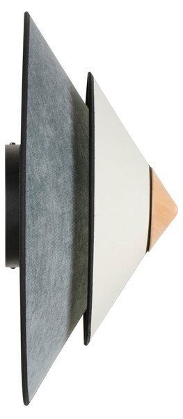 Nástěnná Svítidla Forestier, Cymbal, stmívatelné, Modrá, Obývací pokoj, Tkanina / Textil, Design