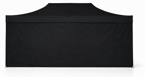 Nůžkový párty stan 3x6m OCEL Standard – 4 plné bočnice barva Červená